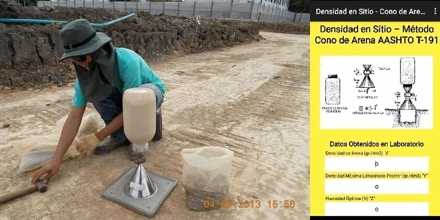Imagen ilustrativa de Densidad cono arena en Almeria